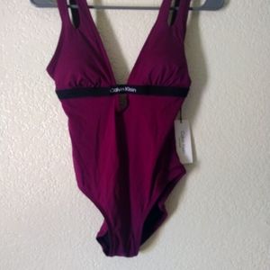 Calvin Klein purple swim